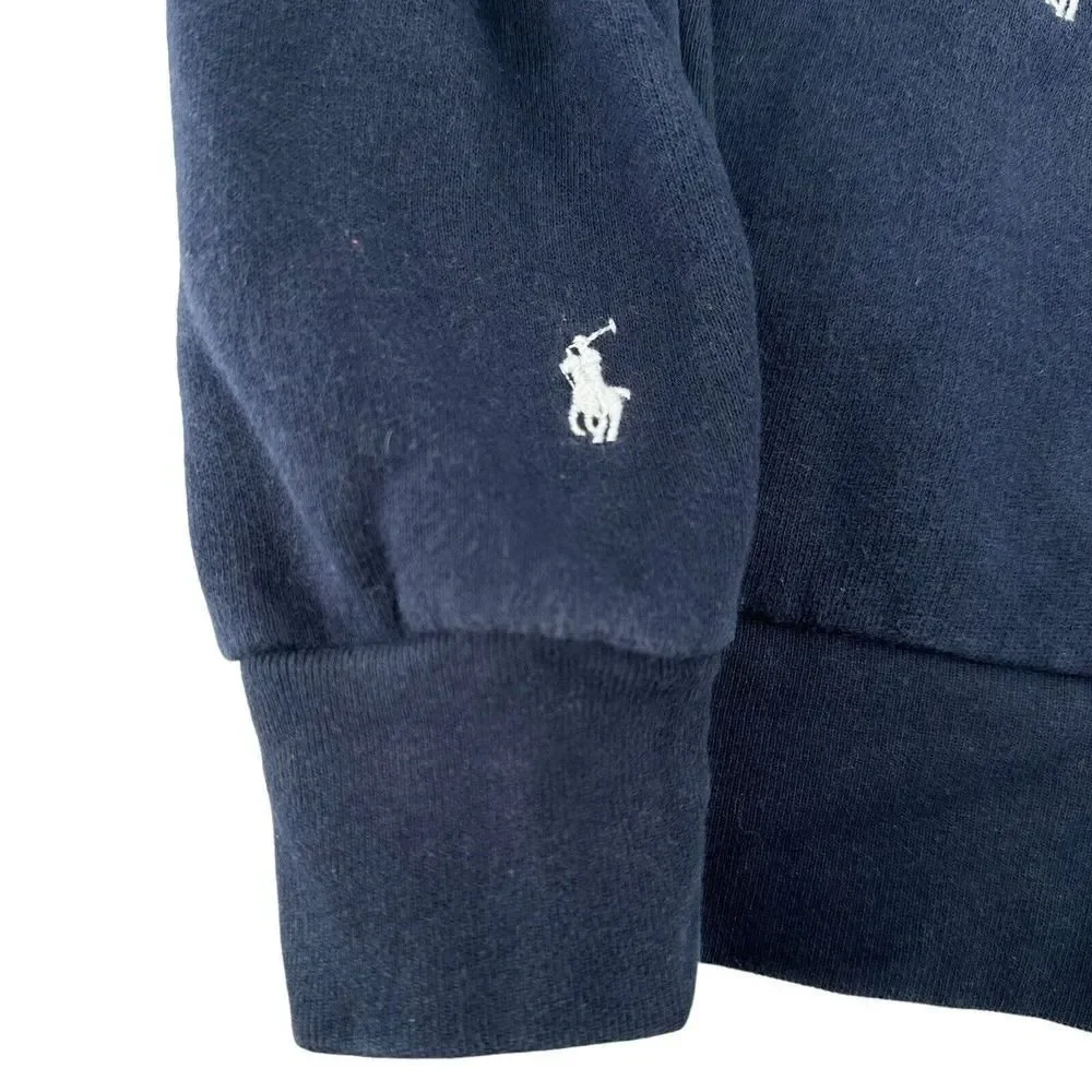 Polo Ralph Lauren Multi Pony Hoodie Navy Blue Boys Size S / 8 Preppy Classic Top